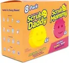 Scrub Daddy 4 Scrub Daddy Sponges & 4 Scrub Mommy Kitchen Sponges - Scratch-Free
