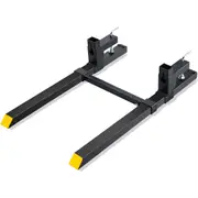 Clamp On Pallet Forks 2000lbs Tractor Forks 43" Adjustable Bucket Forks