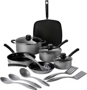 Primaware 15 Pc Nonstick Cookware Set - Silver, 80143/035DS