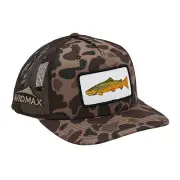 AvidMax Brown Trout Trucker Hat Camo