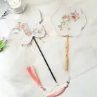 Classical Qipao Circular Fan Handmade Embroidery Dancing Fan Summer