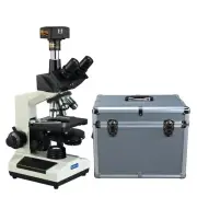 OMAX 40X-2500X 10MP USB3 Phase Contrast Compound Microscope with Aluminum Case