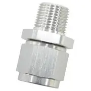 Aeroflow Male NPT to Female AN Straight Fitting 1/4" to -6AN, AF916-06-04S