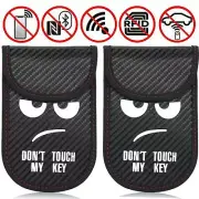 2 x RFID Signal Blocking Key Fob Guard Faraday Bag Block Pouch Protector Shield