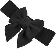 [GALPADA] Wide Waist Belt for Women Elastic Bow Decorative Sash Belt for Dresses and Formal Gowns Comfortable Stretch and Durable Design Easy Snap Closure