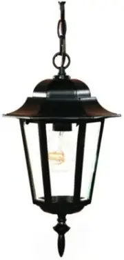 Acclaim 6116BK Camelot Collection 1-Light Outdoor Hanging Lantern, Matte Black