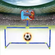 Indoor Outdoor Mini Basketball Soccer System Backboard Football Guard Balls MU