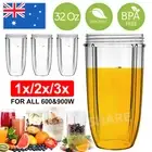 1/2/3x 32oz /COLOSSAL CUP LARGE TALL for NutriBullet 600 900w Blender Model New