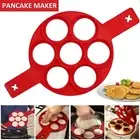 Silicone Mould Pancake Maker Omelette Mold Non Stick Cooking Egg Flip Ring Pan
