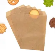 Quotidian Brown Flat Medium Glassine Paper Bags Envelope 4" x 6" (10 x 15.2cm) Pack of 100 - Journals Decorative Dessert Seeds Junk Invitations