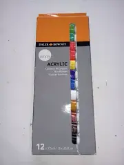 New Daler Rowney Acrylic Tubes 12x12ml Paint Set