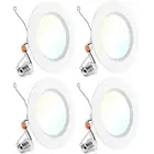 4Pack LED Recessed 6 Inch High Brightness 1700 LM Selectable CCT 2700K 3000K 400