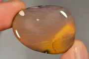 MOOKAITE PALM STONE 3.7cm 15g Worry Thumb Healing Crystal, Strength Decisions