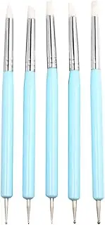 5 Pieces/Set Double-Ended Dotting Tools Set Nail Art Embossing Tools Pottery Craft Art Silicone Brushes