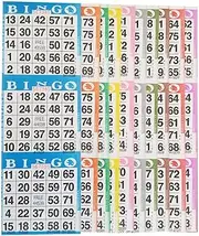 American Games Bingo Paper Game Cards – 3 Card – 10 Bingo Sheets – 100 Books – 10 Colors, Made in USA