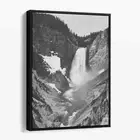 Ansel Adams Yellowstone Falls Mountain Landscape Canvas Print Wall Art