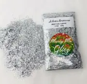 Mercy Me Glitz Silver Dreams #001 Holographic Glitter 1/24 1.0mm .5, 1, 2, 4oz