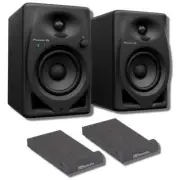 Pioneer DJ DM-40D-BT Speakers with Bluetooth (Pair) and Iso Pads