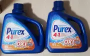 2x Purex Liquid Laundry Detergent Plus OXI, Stain Defense Technology, 128 oz