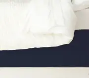 Ardor Boudoir Quilted Valance Single Bed Size Home Bedding Base Cover Skirt Navy