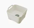 Joseph Joseph Wash&Drain Washing-up Bowl - Light Stone/ Sage