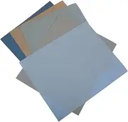 SHINEOFI Detail Sandpaper Sheets Silicon Carbide 5pcs Set Fine Grit Sandpaper for Automotive Glass Wet Dry Sanding Abrasive Paper Roll