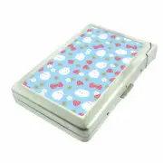Strawberry Em2 Cigarette Case with Built in Lighter Metal Wallet