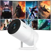 Mini Projector with Two-way Bluetooth, Portable Movie Projector with 180° Rot...