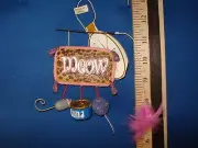 Cat Ornament Meow Plaque With Cat Toys 68793 73