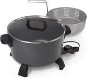 National Presto 10-Quart Kitchen Kettle XL Multi-Cooker, Steamer, Deep-Fryer