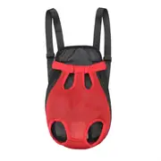 ANYWAGS Pet Carrier XL Red Denim Backpack for Outdoor Travel With Front Pocket for XL Size Pets