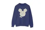 Mickey Mouse Womens/Ladies Chamomile Head Sweatshirt (Navy Blue) - UTBI52851