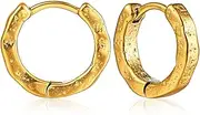 Twolobes 2PCS 14G/16G Septum Ring Hoop, Retro design nose rings Clicker Cartilage Earring Hinged Segment Daith Piercing Jewelry Stainless Steel 316L gold silver black