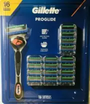 Gillette Proglide, Fits All Proglide, Fusion, & Power Razors, 16 Cartridges