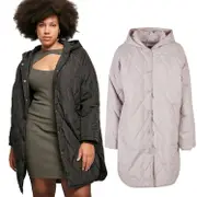 Urban Classics Ladies - Oversized Diamond Quilted Parka Black L