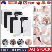 2-20x Tens Unit Replacement Pads Reusable Electrode Patches 8x12 cm 2.0 mm Plug