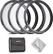 NEEWER 67mm Macro Close Up Lens Filter Kit (+1, 2, 4, 10), 4 Pieces of Magnifying Filters with Storage Pouch for Macro Photography, Compatible with 67mm Canon Nikon Sony Fujifilm Camera Lenses