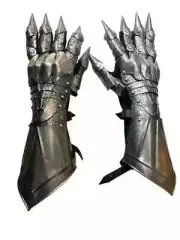 Handmade Silver Finish Gauntlets-Steel Medieval Armor Gloves