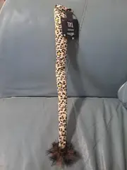 Long Plush Leopard Tail Halloween Cat Costume Cute Suit Yourself