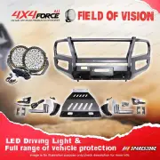 Armor Bullbar Skid Plate 3 Loop Drive Light for Nissan Navara NP300 D23 15-20