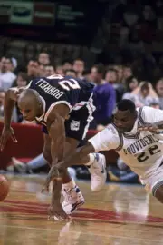 UConn Scott Burrell vs Providence at Providence Civic Center Provi- Old Photo 1