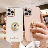 在飛比找蝦皮購物優惠-復古文藝花朵 水鑽指環 防摔手機殼 iPhone XS MA