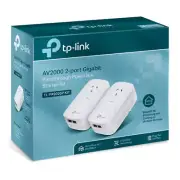 TP-Link PA9020P AV2000 2-Port Gigabit Passthrough Powerline Starter Kit, HomePlu