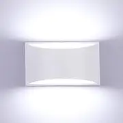 Glighone Wall Lights Indoor Dimmable LED Up and Down Wall Light Modern Wall Lamp 10W Sconce Uplighter Downlighter Wall Lighting for Living Room Bedroom Corridor, Cool White (LED Bead Include)