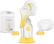 Medela (Manual) Harmony Manual Breastfeeding Machine Essentials Pack Compact and Easy to Clean Gently Support Breastfeeding, Clear