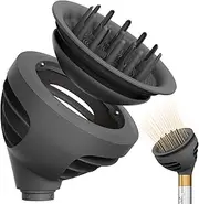 Airwrap Attachments for Dyson,Wave Curl Diffuser Designed to Perfectly for Dyson Air wrap Accessories Bigger Hair Diffuser Nozzle Dome and Diffuse Modes to Dryer Faster and Define Curls Hair HS01 HS05