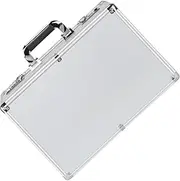 [Generic] Hard Side Briefcases | Handle Design Aluminum Case Box,Handle Design Instrument Suitcase with Security Lock Built-in Sponge Exclusively for Exhibits