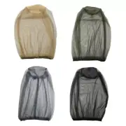 Head Mesh Cover Mesh Insect Netting Head Net Hat Anti-Insect Fishing Mesh