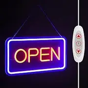 jojofuny 1 Set LED Neon Open Sign for Stores Restaurants USB Powered with Easy Installation Highly Visible for Business Use
