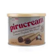 Pirucream Cream Filled Rolled Wafer. Chocolate & Hazelnut. 10.59 oz. Pack of 24